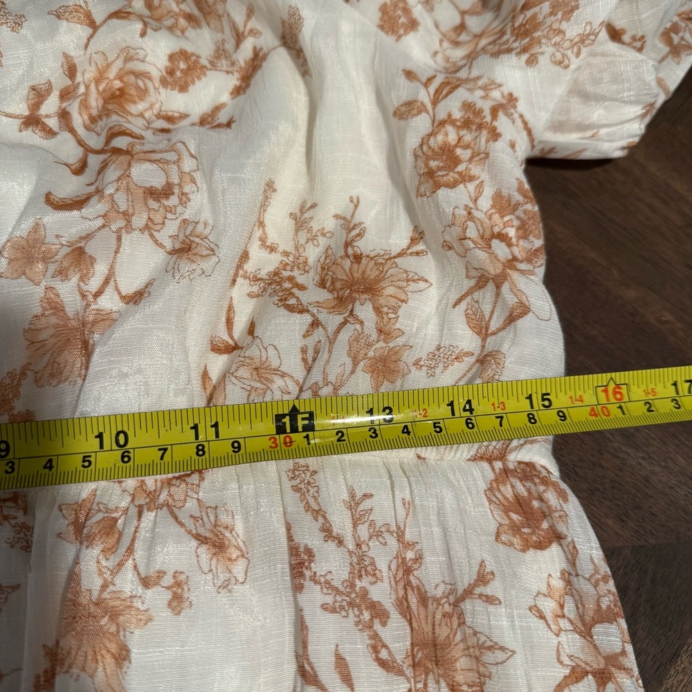 Blu Pepper,  Cottagecore Floral Puff Sleeve Tiered Dress, EUC, Size M - Picture 11 of 12